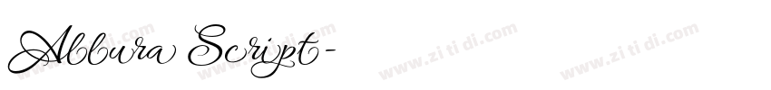Allura Script字体转换 Allura Script字体转换
